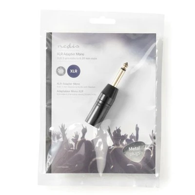 Αντάπτορας NEDIS COTP15942BK XLR 3-Pin αρσενικό σε 6.35 mm mono αρσενικό