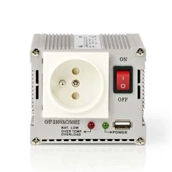 Inverter 300W NEDIS με έξοδο ημιτονικής κυματομορφής για μετατροπή τάσης από 12VDC σε 230VAC Inverter 300W NEDIS με έξοδο ημιτονικής κυματομορφής για μετατροπή τάσης από 12VDC σε 230VAC