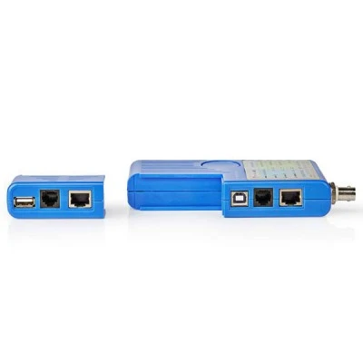 Πολυλειτουργικό tester καλωδίων δικτύου NEDIS NWCTM100BU με εργονομικό σχεδιασμό και λαβή