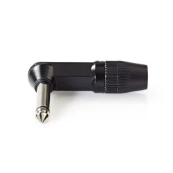 Βύσμα NEDIS COTP23902BK 6.35mm mono γωνία ιδανικό για ενισχυτές μουσικά όργανα και μικρόφωνα Βύσμα NEDIS COTP23902BK 6.35mm mono γωνία ιδανικό για ενισχυτές μουσικά όργανα και μικρόφωνα