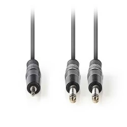 Kαλώδιο ήχου NEDIS COTH23200GY15 2x6.35 mm αρσενικό σε 3.5mm αρσενικό 1.50m Kαλώδιο ήχου NEDIS COTH23200GY15 2x6.35 mm αρσενικό σε 3.5mm αρσενικό 1.50m