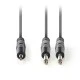 Kαλώδιο ήχου NEDIS COTH23200GY15 2x6.35 mm αρσενικό σε 3.5mm αρσενικό 1.50m