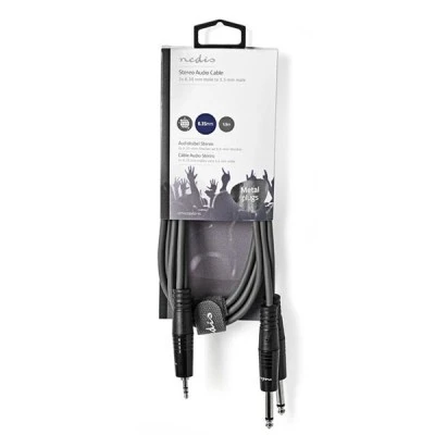 Kαλώδιο ήχου NEDIS COTH23200GY15 2x6.35 mm αρσενικό σε 3.5mm αρσενικό 1.50m