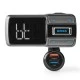 Bluetooth αναμεταδότης FM hands free φορτιστής 3σε1 με μεγάλη οθόνη LED 2 & ενσωματωμένο μικρόφωνο Bluetooth αναμεταδότης FM hands free φορτιστής 3σε1 με μεγάλη οθόνη LED 2 & ενσωματωμένο μικρόφωνο