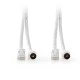 Συνδυασμός καλωδίων NEDIS CSGP4500WT30 IEC αρσ. - RJ45 CAT6 & IEC θηλ. - RJ45 CAT6 3.0m