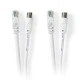 Συνδυασμός καλωδίων NEDIS CSGP4500WT30 IEC αρσ. - RJ45 CAT6 & IEC θηλ. - RJ45 CAT6 3.0m