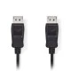 Καλώδιο NEDIS CCGB37010BK20 DisplayPort αρσενικό σε DisplayPort αρσενικό μήκους 2.00m
