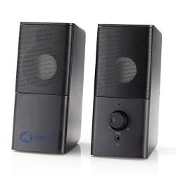 Στερεοφωνικά gaming ηχεία NEDIS GSPR10020BK 2.0 6W με ρυθμιζόμενη ένταση ήχου