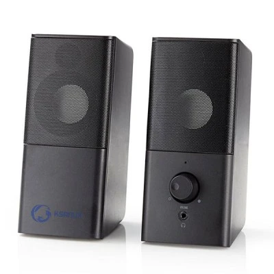 Στερεοφωνικά gaming ηχεία NEDIS GSPR10020BK 2.0 6W με ρυθμιζόμενη ένταση ήχου Στερεοφωνικά gaming ηχεία NEDIS GSPR10020BK 2.0 6W με ρυθμιζόμενη ένταση ήχου