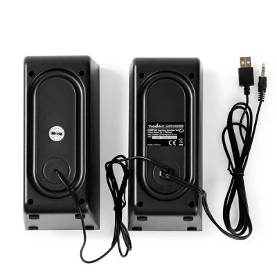 Στερεοφωνικά gaming ηχεία NEDIS GSPR10020BK 2.0 6W με ρυθμιζόμενη ένταση ήχου Στερεοφωνικά gaming ηχεία NEDIS GSPR10020BK 2.0 6W με ρυθμιζόμενη ένταση ήχου
