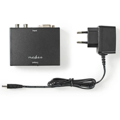 Μετατροπέας VGA + 2 RCA σε HDMI με 1.65Gbps ταχύτητα μεταφοράς δεδομένων σε ανθρακί χρώμα Μετατροπέας VGA + 2 RCA σε HDMI με 1.65Gbps ταχύτητα μεταφοράς δεδομένων σε ανθρακί χρώμα