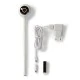 WiFi Smart IP camera NEDIS Full HD 1080p λευκό χρώμα με αισθητήρα θερμοκρασίας & υγρασίας