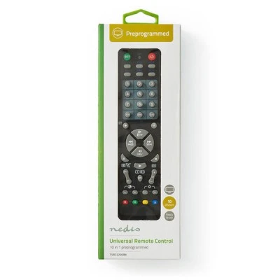 Universal τηλεχειριστήριο NEDIS TVRC2200BK 10 σε 1 κατάλληλο για περισσότερες από 250 μάρκες