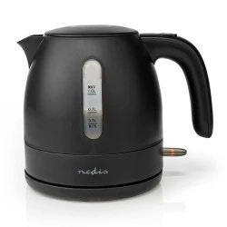 Βραστήρας 1.0L NEDIS KAWK300EBK σε μαύρο ματ χρώμα 2150W με ενδεικτική λυχνία λειτουργίας