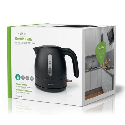 Βραστήρας 1.0L NEDIS KAWK300EBK σε μαύρο ματ χρώμα 2150W με ενδεικτική λυχνία λειτουργίας