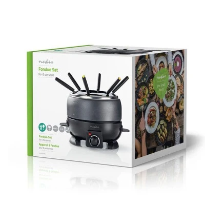 Συσκευή για φοντύ NEDIS FCFO110EBK6 800W 230 VAC 50 Hz 6 ατόμων με χερούλια Cool touch Συσκευή για φοντύ NEDIS FCFO110EBK6 800W 230 VAC 50 Hz 6 ατόμων με χερούλια Cool touch