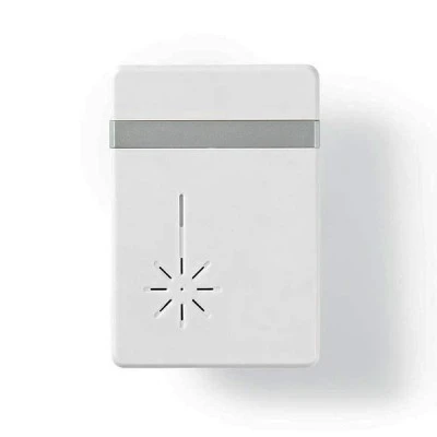 Ασύρματο φορητό κουδούνι NEDIS DOORB212WT με LED ένδειξη και δυνατότητα αυξομείωσης της έντασης