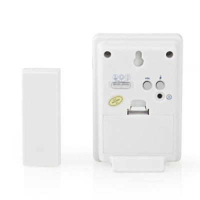 Ασύρματο φορητό κουδούνι NEDIS DOORB212WT με LED ένδειξη και δυνατότητα αυξομείωσης της έντασης