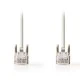 Καλώδιο δικτύου NEDIS CCGP85100GY05 CAT5e UTP 0.5m σε γκρι χρώμα
