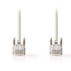 Καλώδιο δικτύου NEDIS CCGP85100GY10 CAT5e UTP μήκους 1m σε γκρι χρώμα