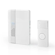 Ασύρματο κουδούνι NEDIS DOORB223CWT 80dB με ένδειξη LED & δυνατότητα αυξομείωσης της έντασης