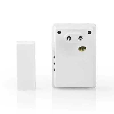 Ασύρματο κουδούνι NEDIS DOORB223CWT 80dB με ένδειξη LED & δυνατότητα αυξομείωσης της έντασης Ασύρματο κουδούνι NEDIS DOORB223CWT 80dB με ένδειξη LED & δυνατότητα αυξομείωσης της έντασης
