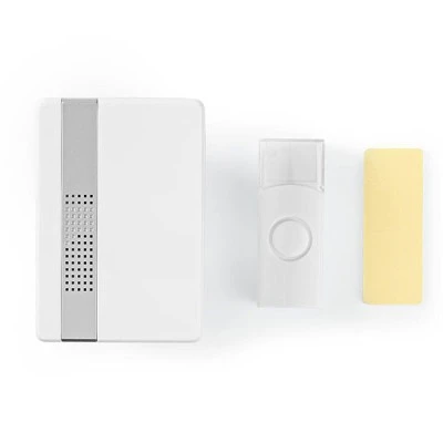 Ασύρματο κουδούνι NEDIS DOORB223CWT 80dB με ένδειξη LED & δυνατότητα αυξομείωσης της έντασης Ασύρματο κουδούνι NEDIS DOORB223CWT 80dB με ένδειξη LED & δυνατότητα αυξομείωσης της έντασης