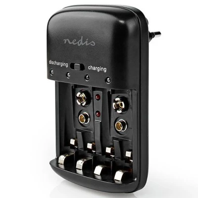 Φορτιστής για μπαταρίες NiCd και Ni-MH AA / AAA / 9V NEDIS BACH07