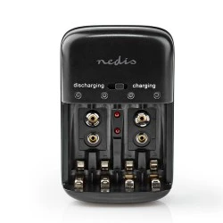 Φορτιστής για μπαταρίες NiCd και Ni-MH AA / AAA / 9V NEDIS BACH07