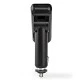 Αναμεταδότης FM NEDIS CATR130BK hands free και φορτιστής 3 σε 1 Bluetooth με οθόνη LED 0.8