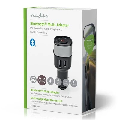 3 σε 1 Bluetooth αναμεταδότης FM φορτιστής και hands free NEDIS με δυνατότητα streaming μουσικής