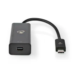 Μετατροπέας NEDIS CCGP64452BK02 από USB 3.1 Type-C αρσενικό σε Mini DisplayPort με καλώδιο 0.20m