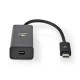 Μετατροπέας NEDIS CCGP64452BK02 από USB 3.1 Type-C αρσενικό σε Mini DisplayPort με καλώδιο 0.20m