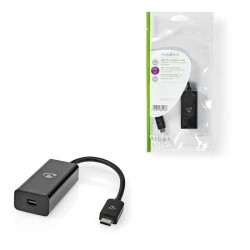 Μετατροπέας NEDIS CCGP64452BK02 από USB 3.1 Type-C αρσενικό σε Mini DisplayPort με καλώδιο 0.20m