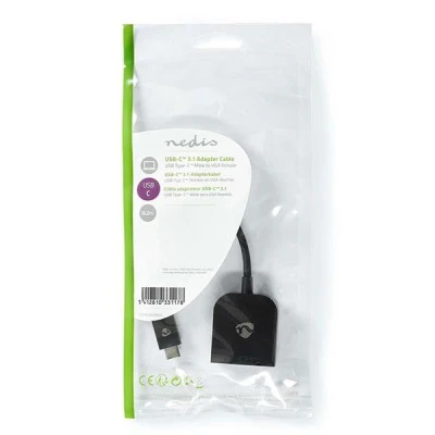 Μετατροπέας NEDIS CCGP64852BK02 από USB 3.1 Type-C αρσ. σε VGA θηλ. 0.20m Μετατροπέας NEDIS CCGP64852BK02 από USB 3.1 Type-C αρσ. σε VGA θηλ. 0.20m