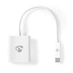 Μετατροπέας NEDIS CCGP64851WT02 από USB 3.2 Gen 1 Type-C αρσενικό σε VGA θηλυκό 0.20m