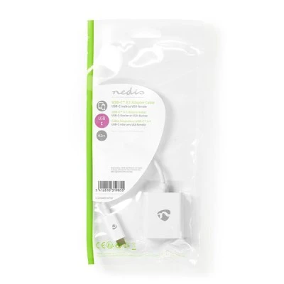 Μετατροπέας NEDIS CCGP64851WT02 από USB 3.2 Gen 1 Type-C αρσενικό σε VGA θηλυκό 0.20m