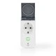Wi-Fi Smart Plug Nedis WIFIPO120FWT εξωτερικού χώρου 16Α με μετρητή κατανάλωσης ενέργειας