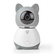 WiFi Smart IP camera NEDIS Full HD 1080p με λειτουργία Pan tilt & αισθητήρα θερμοκρασίας - υγρασίας