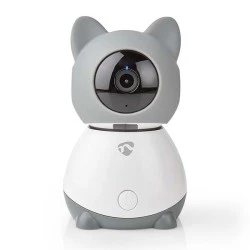WiFi Smart IP camera NEDIS Full HD 1080p με λειτουργία Pan tilt & αισθητήρα θερμοκρασίας - υγρασίας