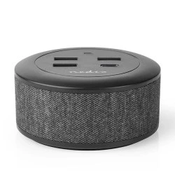Universal επιτραπέζιος φορτιστής NEDIS FSCSPD100BK με 4 εξόδους (1x USB-C & 3x USB-A) 3.0A