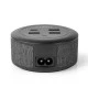 Universal επιτραπέζιος φορτιστής NEDIS FSCSPD100BK με 4 εξόδους (1x USB-C & 3x USB-A) 3.0A