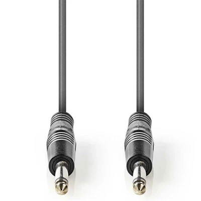 Καλώδιο ήχου Mono NEDIS COTH23000GY15 6.35mm αρσενικό σε 6.35mm αρσενικό μήκους 1.50m