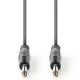 Καλώδιο ήχου Mono NEDIS COTH23000GY15 6.35mm αρσενικό σε 6.35mm αρσενικό μήκους 1.50m