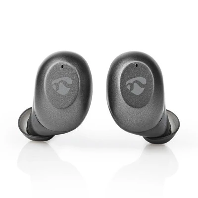 Bluetooth ακουστικά handsfree NEDIS HPBT5056GY με θήκη φόρτισης σε γκρι χρώμα