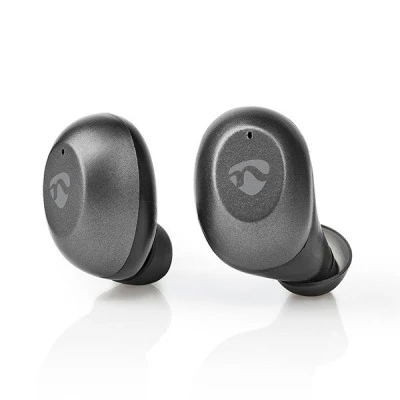 Bluetooth ακουστικά handsfree NEDIS HPBT5056GY με θήκη φόρτισης σε γκρι χρώμα