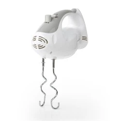 Μίξερ χειρός 5 ταχυτήτων NEDIS KAHM100CWT 200W με 2 γάντζους ζυμώματος