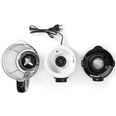 Μπλέντερ NEDIS KABL300CWT 800W με πλαστική κανάτα 1.5L και ανοξείδωτες λεπίδες σε λευκό χρώμα