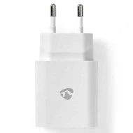 Universal φορτιστής USB NEDIS WCPDL20W112WT 3.0Α/2.22Α/1.67Α με αποσπώμενο καλώδιο Lightning 8-Pin