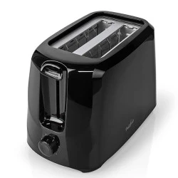 Αυτόματη φρυγανιέρα NEDIS KABT150EBK 700W σε μαύρο χρώμα με θερμομονωμένο περίβλημα